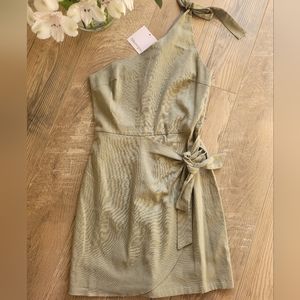 Showpo. asymmetrical one shoulder mini dress NWT size 4